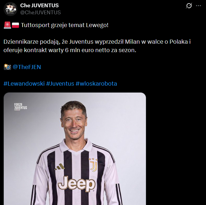 Na taką PENSJĘ mógłby liczyć Robert Lewandowski w Juventusie!